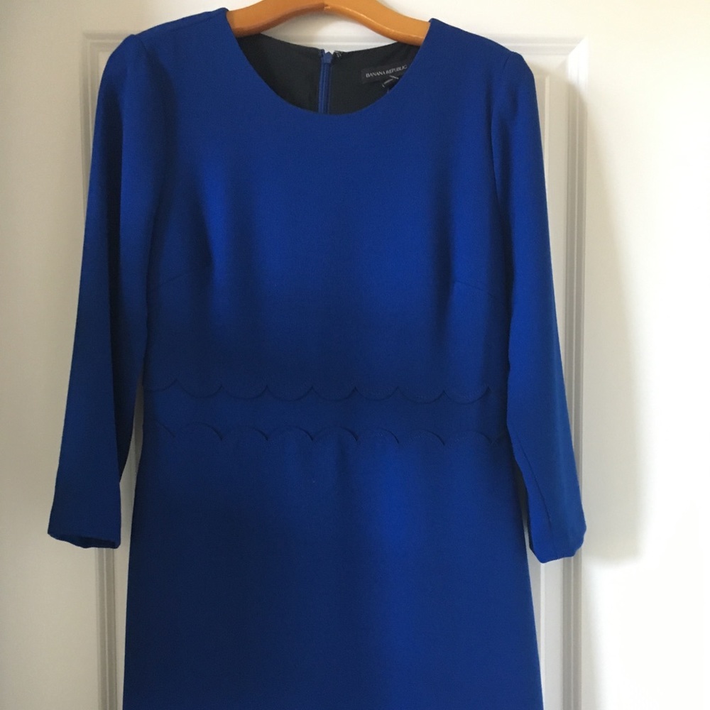 Lightweight wool, knee length dress.